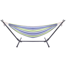 Load image into Gallery viewer, Portable Outdoor Polyester Hammock Set Green