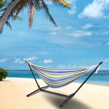 Load image into Gallery viewer, Portable Outdoor Polyester Hammock Set Green