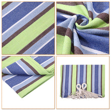 Load image into Gallery viewer, Portable Outdoor Polyester Hammock Set Green