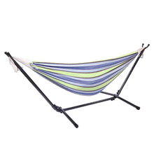 Load image into Gallery viewer, Portable Outdoor Polyester Hammock Set Green