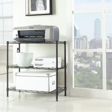 Load image into Gallery viewer, Concise 3 Layers Carbon Steel & PP Storage Rack Black