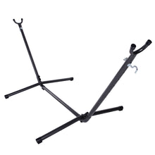 Load image into Gallery viewer, Hammock Accessory Portable Hammock Stand Black Background & Silver Flower