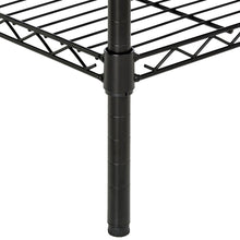 Load image into Gallery viewer, 4-Layer Plastic Coated Iron Shelf 140*90*35 Black