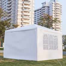 Load image into Gallery viewer, 3 x 3m Four Sides Portable Home Use Waterproof Tent with Spiral Tubes White