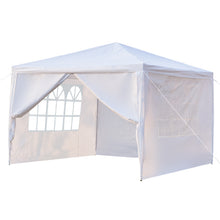 Load image into Gallery viewer, 3 x 3m Four Sides Portable Home Use Waterproof Tent with Spiral Tubes White
