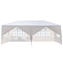 Load image into Gallery viewer, 3 x 6m Six Sides Two Doors Waterproof Tent with Spiral Tubes White