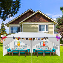 Load image into Gallery viewer, 10'x20' Outdoor Party Tent with 6 Removable Sidewalls, Waterproof Canopy Patio Wedding Gazebo, White