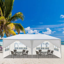 Load image into Gallery viewer, 10'x20' Outdoor Party Tent with 6 Removable Sidewalls, Waterproof Canopy Patio Wedding Gazebo, White