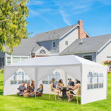 Load image into Gallery viewer, 10'x20' Outdoor Party Tent with 6 Removable Sidewalls, Waterproof Canopy Patio Wedding Gazebo, White