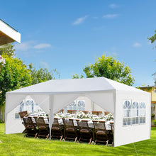 Load image into Gallery viewer, 10'x20' Outdoor Party Tent with 6 Removable Sidewalls, Waterproof Canopy Patio Wedding Gazebo, White