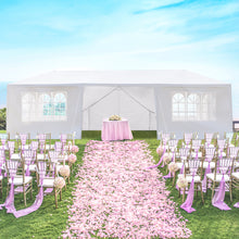 Load image into Gallery viewer, 10'x30' Outdoor Party Tent with 8 Removable Sidewalls, Waterproof Canopy Patio Wedding Gazebo, White