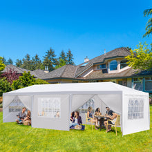 Load image into Gallery viewer, 10'x30' Outdoor Party Tent with 8 Removable Sidewalls, Waterproof Canopy Patio Wedding Gazebo, White