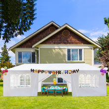 Load image into Gallery viewer, 10'x30' Outdoor Party Tent with 8 Removable Sidewalls, Waterproof Canopy Patio Wedding Gazebo, White