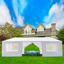 Load image into Gallery viewer, 10'x30' Outdoor Party Tent with 8 Removable Sidewalls, Waterproof Canopy Patio Wedding Gazebo, White