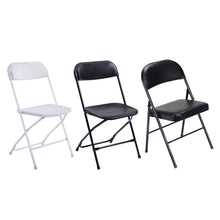 Load image into Gallery viewer, 4pcs Elegant Foldable Iron & PVC Chairs for Convention & Exhibition Black