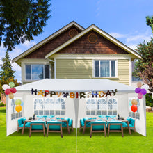 Load image into Gallery viewer, 10'X20' Outdoor Party Tent with 4 Removable Sidewalls, Waterproof Canopy Patio Wedding Gazebo, White