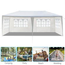 Load image into Gallery viewer, 10'X20' Outdoor Party Tent with 4 Removable Sidewalls, Waterproof Canopy Patio Wedding Gazebo, White