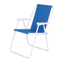 Load image into Gallery viewer, Oxford Cloth Iron Outdoor Beach Chair Blue
