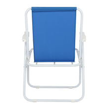 Load image into Gallery viewer, Oxford Cloth Iron Outdoor Beach Chair Blue