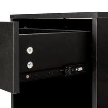 Load image into Gallery viewer, 2pcs Night Stands with Drawer Black