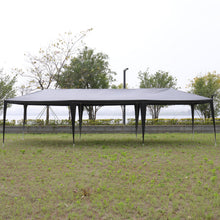 Load image into Gallery viewer, 10'x30' Outdoor Party Tent with 8 Removable Sidewalls, Waterproof Canopy Patio Wedding Gazebo, Black