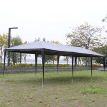 Load image into Gallery viewer, 10'x30' Outdoor Party Tent with 8 Removable Sidewalls, Waterproof Canopy Patio Wedding Gazebo, Black
