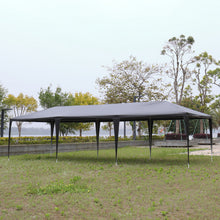 Load image into Gallery viewer, 10'x30' Outdoor Party Tent with 8 Removable Sidewalls, Waterproof Canopy Patio Wedding Gazebo, Black
