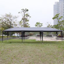 Load image into Gallery viewer, 10'x30' Outdoor Party Tent with 8 Removable Sidewalls, Waterproof Canopy Patio Wedding Gazebo, Black