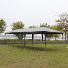 Load image into Gallery viewer, 10'x30' Outdoor Party Tent with 8 Removable Sidewalls, Waterproof Canopy Patio Wedding Gazebo, Black