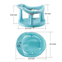 Load image into Gallery viewer, Baby Bath Seat,Baby Bath Chair, Newborn Shower Seat Bathtub Seat Cushion Children's Wrap-Around Shower Chair for 6 Months&Up (Cyan)