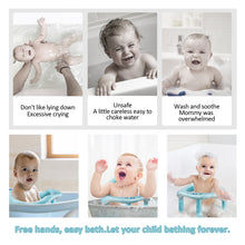 Load image into Gallery viewer, Baby Bath Seat,Baby Bath Chair, Newborn Shower Seat Bathtub Seat Cushion Children's Wrap-Around Shower Chair for 6 Months&Up (Cyan)