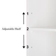 Load image into Gallery viewer, Double Door Mirror Indoor Bathroom Wall Mounted Cabinet Shelf White