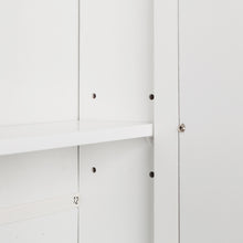 Load image into Gallery viewer, Double Door Mirror Indoor Bathroom Wall Mounted Cabinet Shelf White