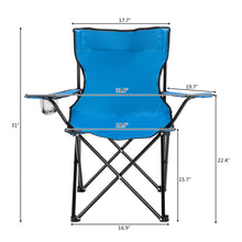 Load image into Gallery viewer, Small Camp Chair 80x50x50 Blue