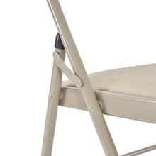 Load image into Gallery viewer, 6pcs Elegant Foldable Iron & PVC Chairs for Convention & Exhibition Light Brown