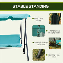 Load image into Gallery viewer, 3-Seat Patio Swing Chair