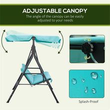 Load image into Gallery viewer, 3-Seat Patio Swing Chair