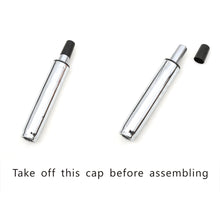 Load image into Gallery viewer, Round Shape Adjustable Salon Stool with Back and Line Black