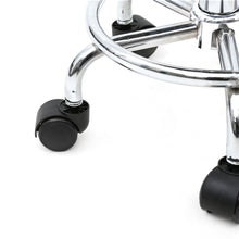 Load image into Gallery viewer, Round Shape Adjustable Salon Stool with Back and Line Black