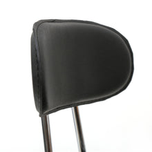Load image into Gallery viewer, Round Shape Adjustable Salon Stool with Back and Line Black