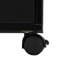 Load image into Gallery viewer, Double Edged Manicure Nail Table with Drawer Black