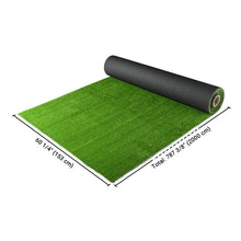 Load image into Gallery viewer, Realistic Synthetic Artificial Grass Mat 65x 5ft with 3/8" grass blades height Indoor Outdoor Garden Lawn Landscape Turf for Pets,swimming pools, gardens, schools, Faux Grass Rug with Drainage(No ship