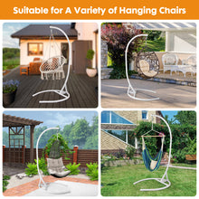 Load image into Gallery viewer, Hammock Chair Stand(Stand Only), White C Stand for Hanging Egg Chair/Swing Chair, Indoor/Outdoor Hanging Chair Stand Only, Heavy Duty 330Lbs Weight Capacity(FBA stock)