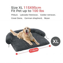 Load image into Gallery viewer, Dog Bed Large Sized Dog, Fluffy Dog Bed Couch Cover, Calming Large Dog Bed, Washable Dog Mat for Furniture Protector,Perfect for Small, Medium and Large Dogs and Cats ,Deep Grey(Unable to ship on week