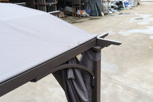 Load image into Gallery viewer, Patio Pergola 9 x 11ft Arched Gazebo with Waterproof Sun Shade Shelter Awning Steel Frame Grape Gazebo for Garden Backyard -Grey