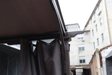 Load image into Gallery viewer, Patio Pergola 9 x 11ft Arched Gazebo with Waterproof Sun Shade Shelter Awning Steel Frame Grape Gazebo for Garden Backyard -Grey