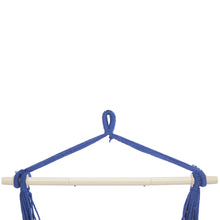 Load image into Gallery viewer, Distinctive Cotton Canvas Hanging Rope Chair with Pillows Blue