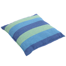 Load image into Gallery viewer, Distinctive Cotton Canvas Hanging Rope Chair with Pillows Blue