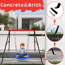 Load image into Gallery viewer, Swing Sets for Backyard, Outdoor Porch Swing Frame, Hammock Chair Stand Only, Max Load 550Lbs A-Frame Swing Stand, Swing Set for Patio, Playground, Park, Swing not Include