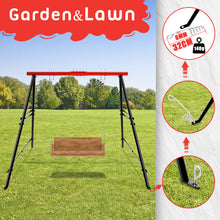 Load image into Gallery viewer, Swing Sets for Backyard, Outdoor Porch Swing Frame, Hammock Chair Stand Only, Max Load 550Lbs A-Frame Swing Stand, Swing Set for Patio, Playground, Park, Swing not Include